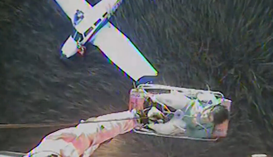 COAST GUARD RESCUES 2 FROM DOWNED AIRCRAFT NEAR LITTLE BLACK RIVER IN GEORGIA