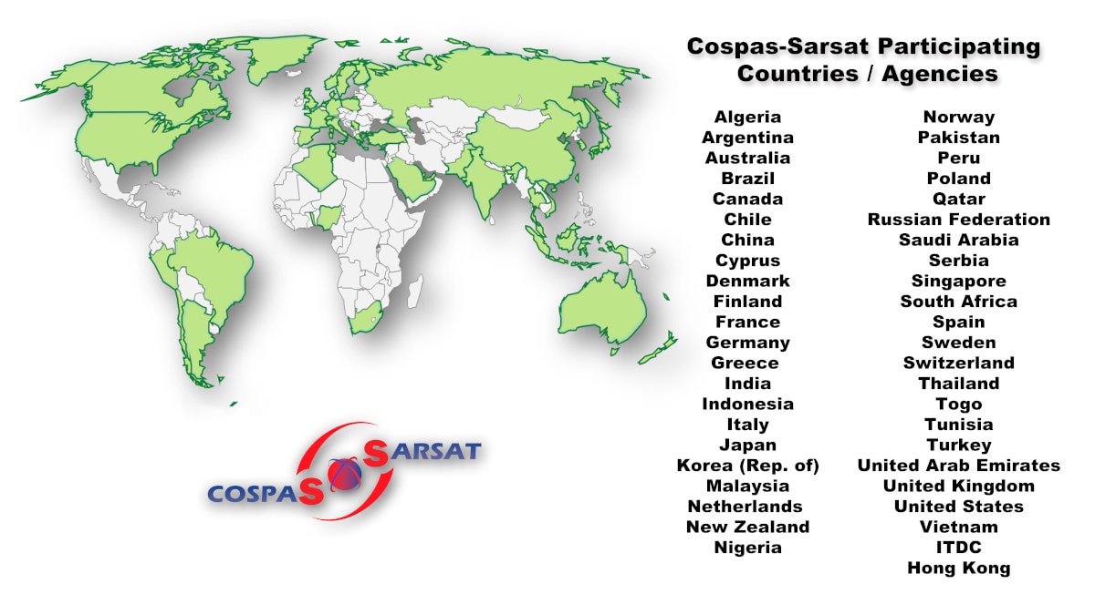 Cospas-Sarsat participating countries